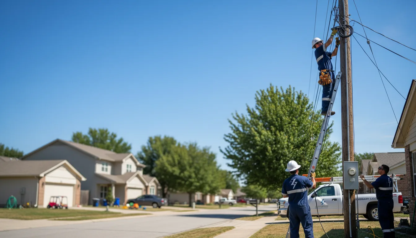 Residential electrician providing installation services in La Joya, TX
